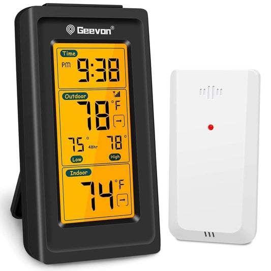 Geevon WS0151 Black Wireless Temperature Station
