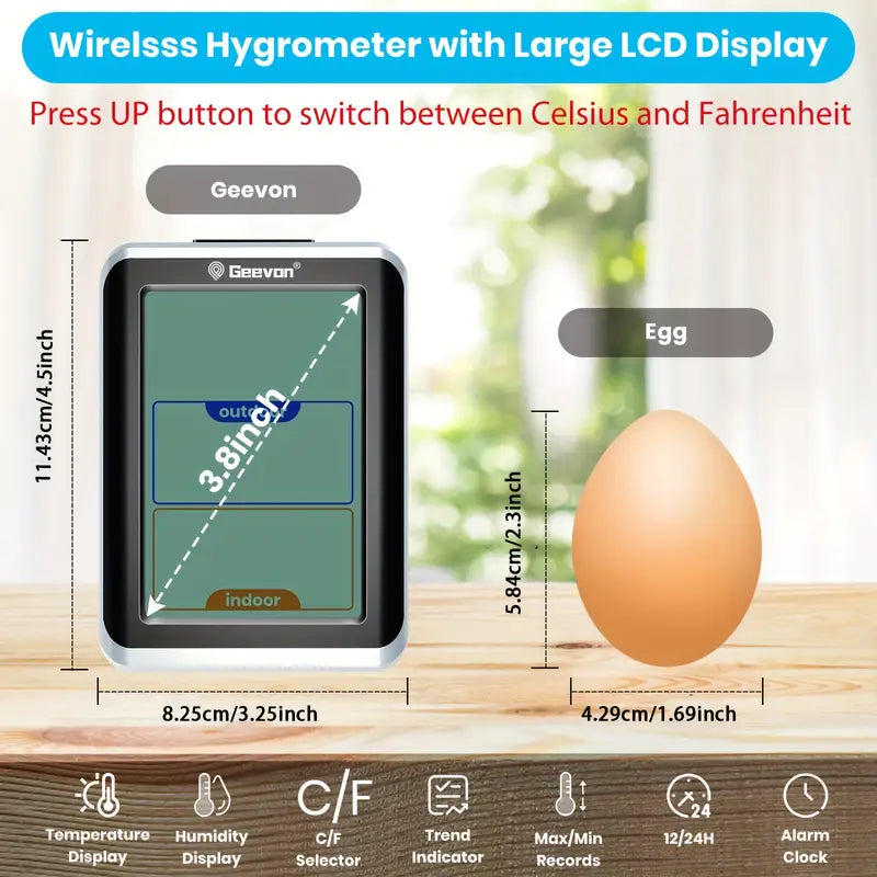 Geevon WS8668 Wireless Thermometer