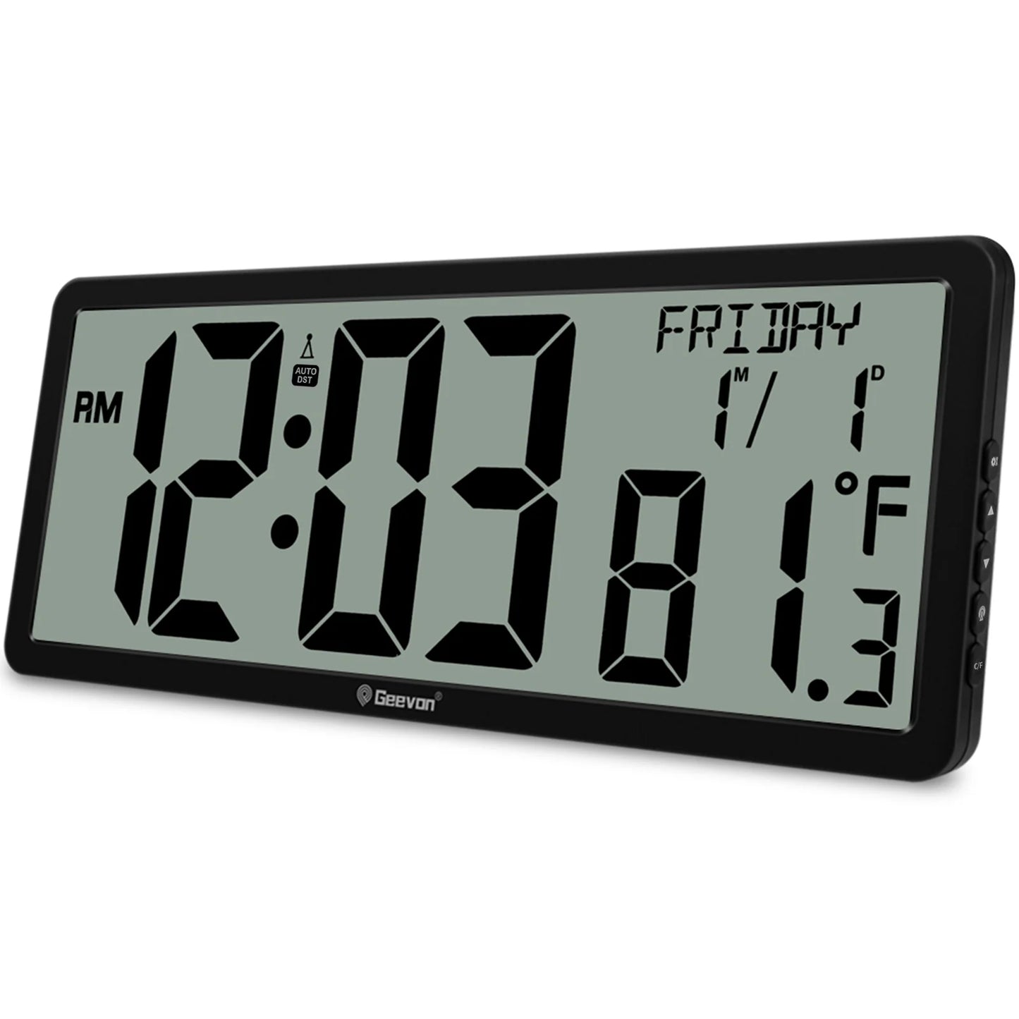 Geevon 86126 Large Digital Wall Clock
