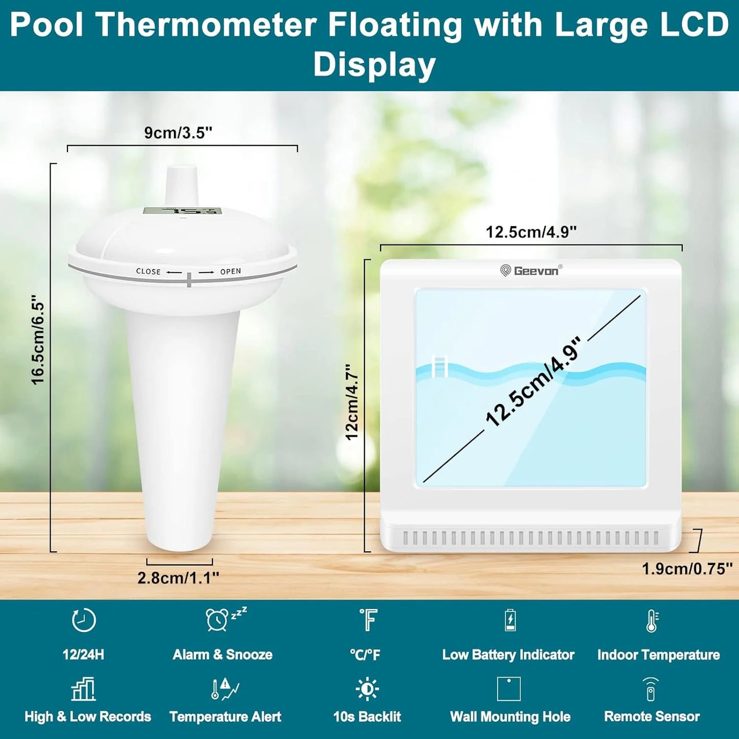 Geevon WS6137 Pool Thermometer