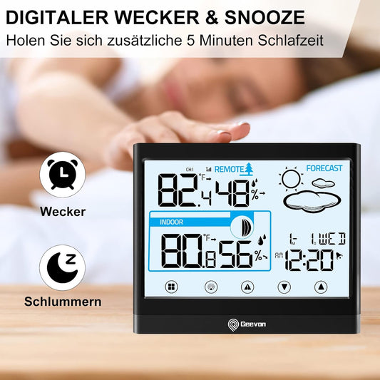Geevon WS6113 Wireless Thermometer with Forecast
