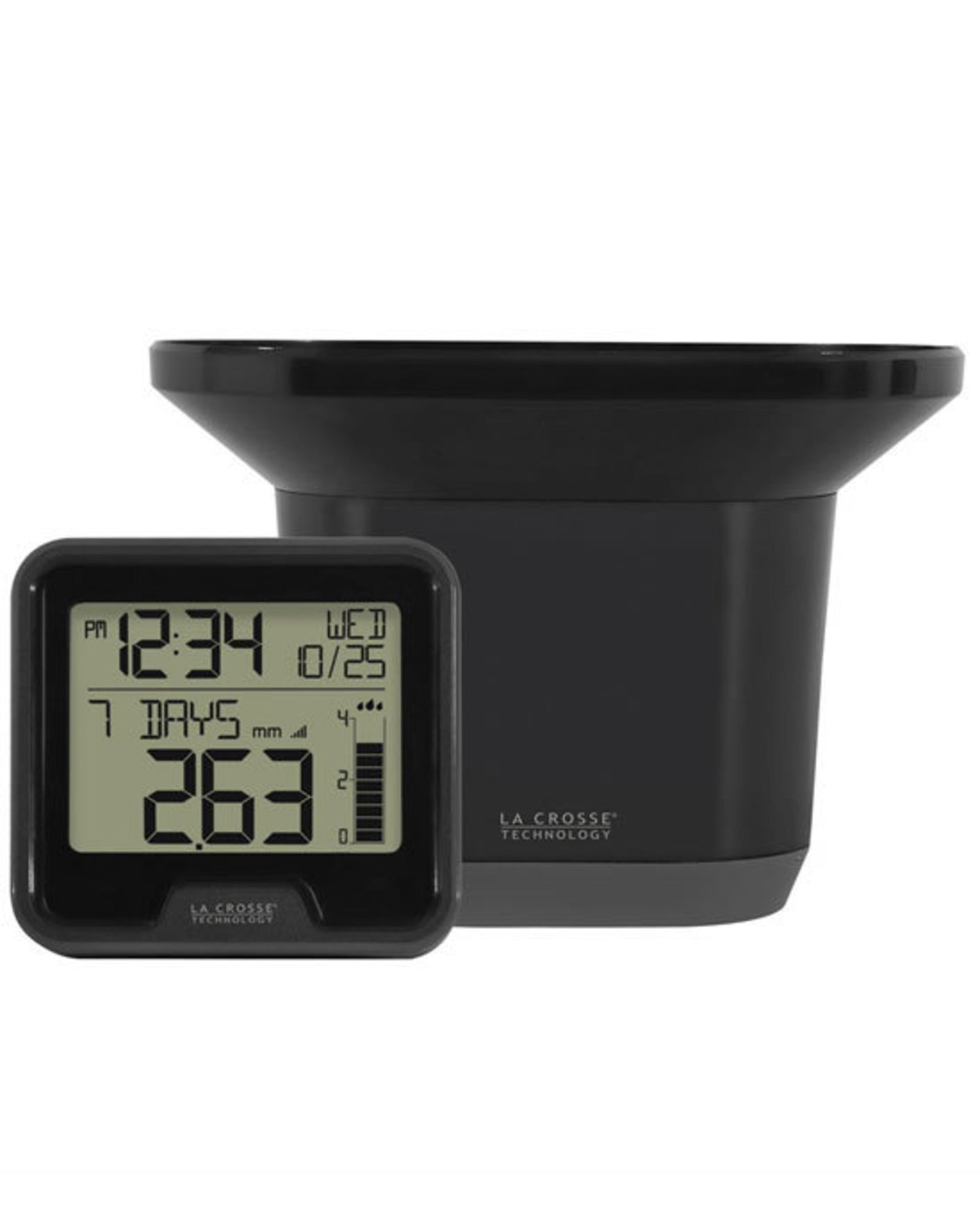 724-1409 La Crosse Digital Rain Gauge with Indoor Temperature