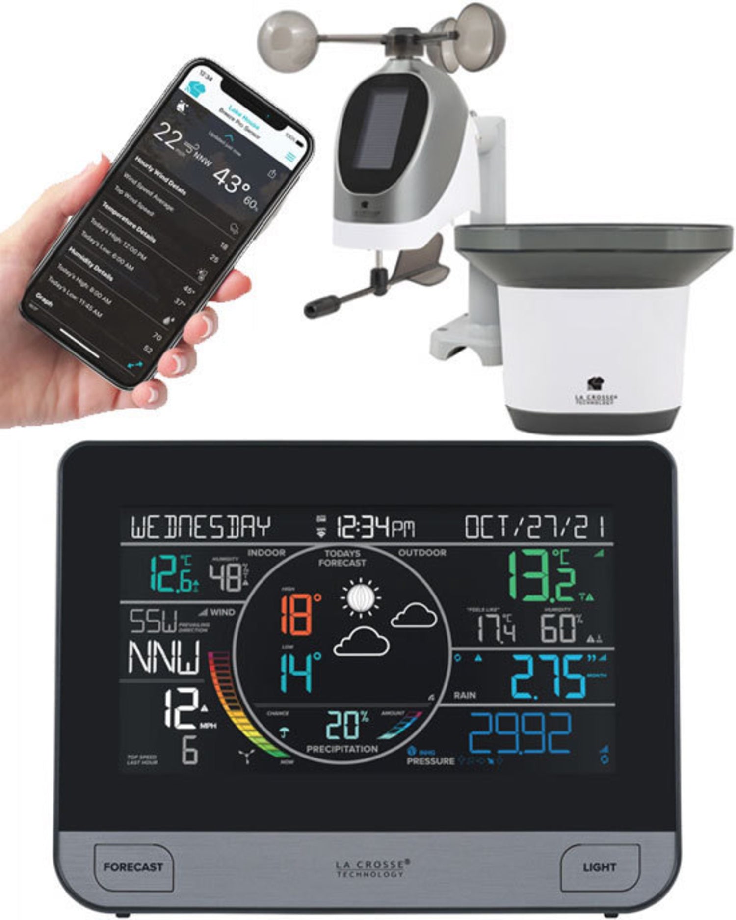 V61-PRO La Crosse Professional WIFI Complete Weather Station