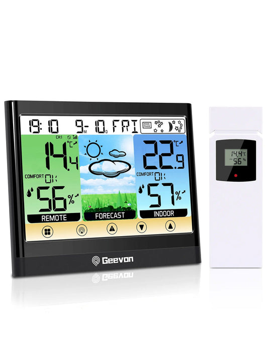 Geevon WS8667 Wireless Weather Station with Heat Index, Dew Point